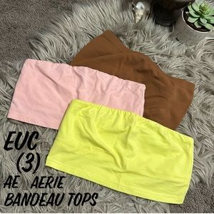 3 Bandeau Tops-Sz M-(2)aerie (1)AE-EUC